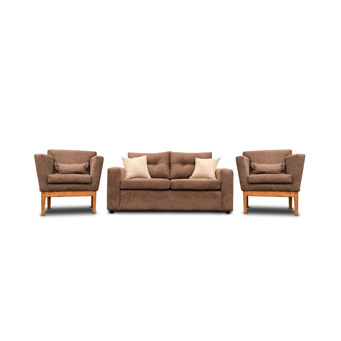 Sofá 2 Cuerpos + 2 Poltronas